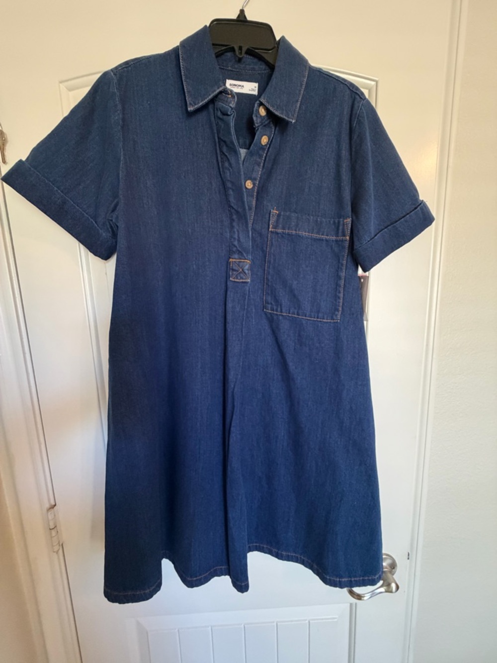 Sonoma Navy Denim Shirt Dress for Girls